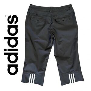 Adidas Stretch Climacool Golf Knee Length Capri Pants Dark Gray Women’s Size 12